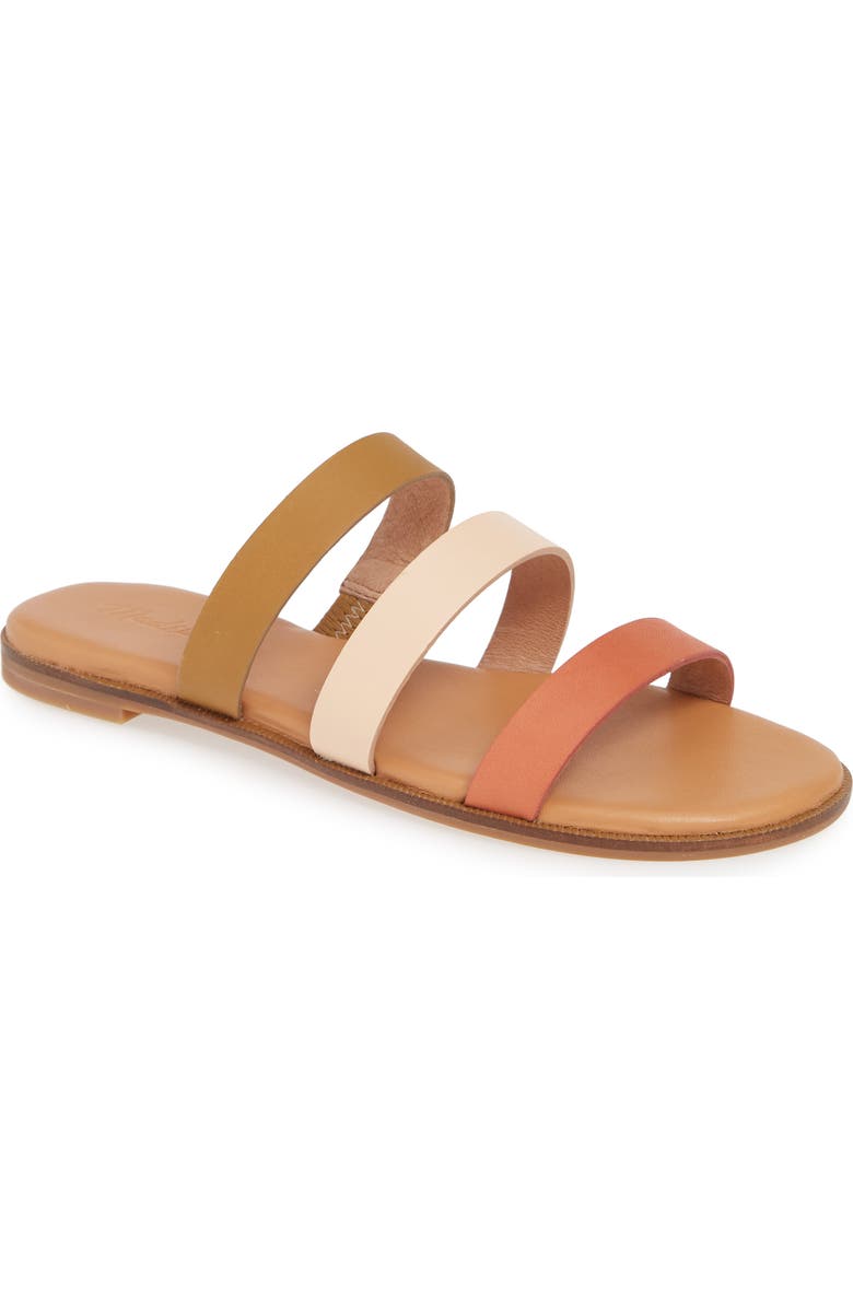 Madewell The Ilana Colorblock Slide Sandal, Main, color,