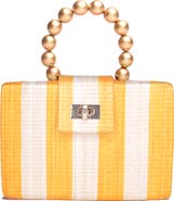 Soli & Sun THE LOUISA Woven Straw Clutch Bag