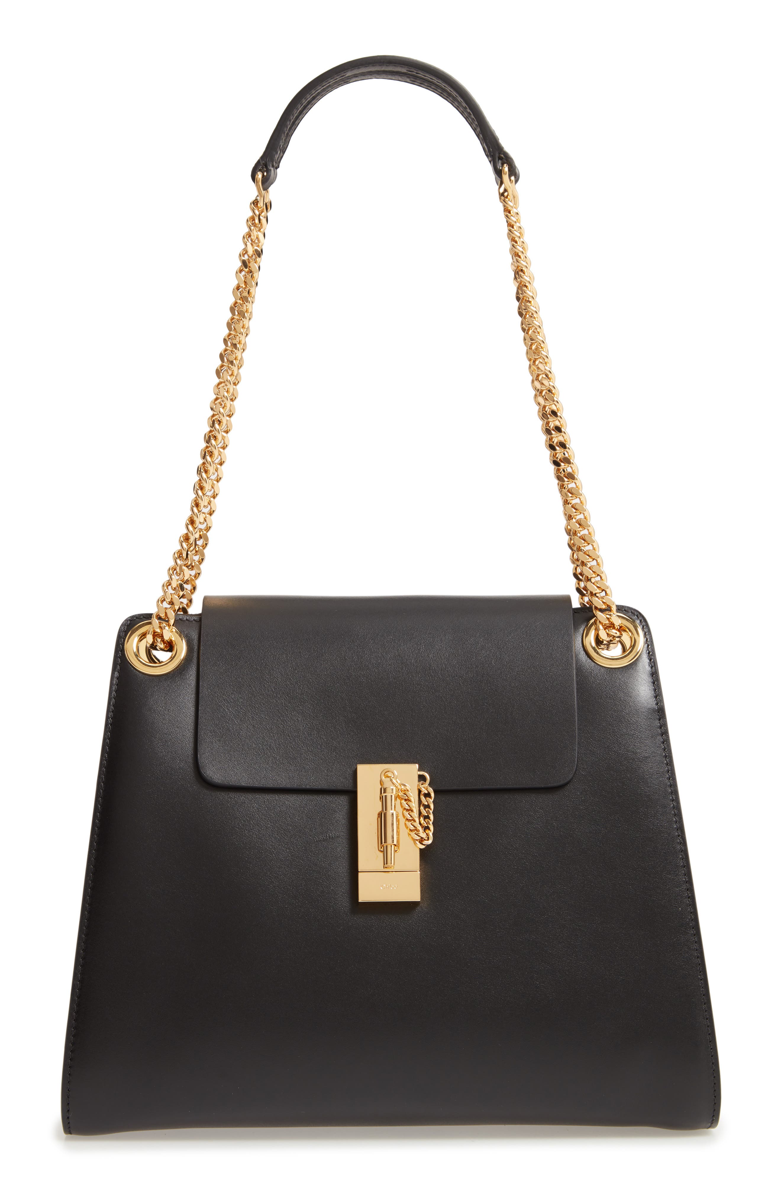 Chloé Annie Medium Leather Shoulder Bag, Main, color, 