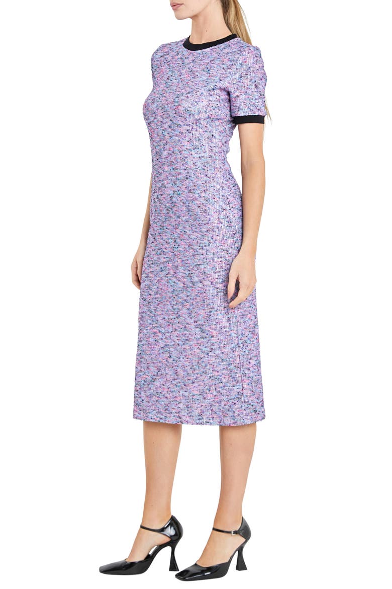 Rainbow Knit Midi Dress, Alternate, color, BLUE MULTI
