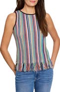 NIC+ZOE Falling Fringe Sleeveless Sweater