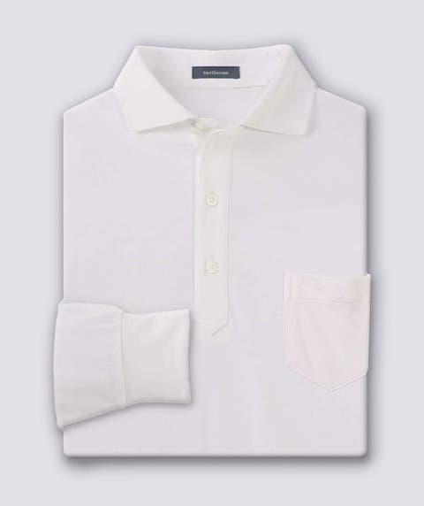 Lester Oxford Performance Polo Long Sleeve