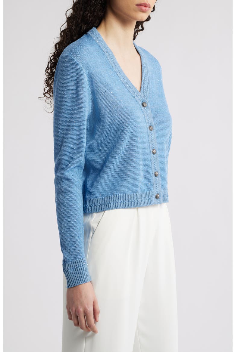 Sequin Cardigan, Alternate, color, LIGHT BLUE