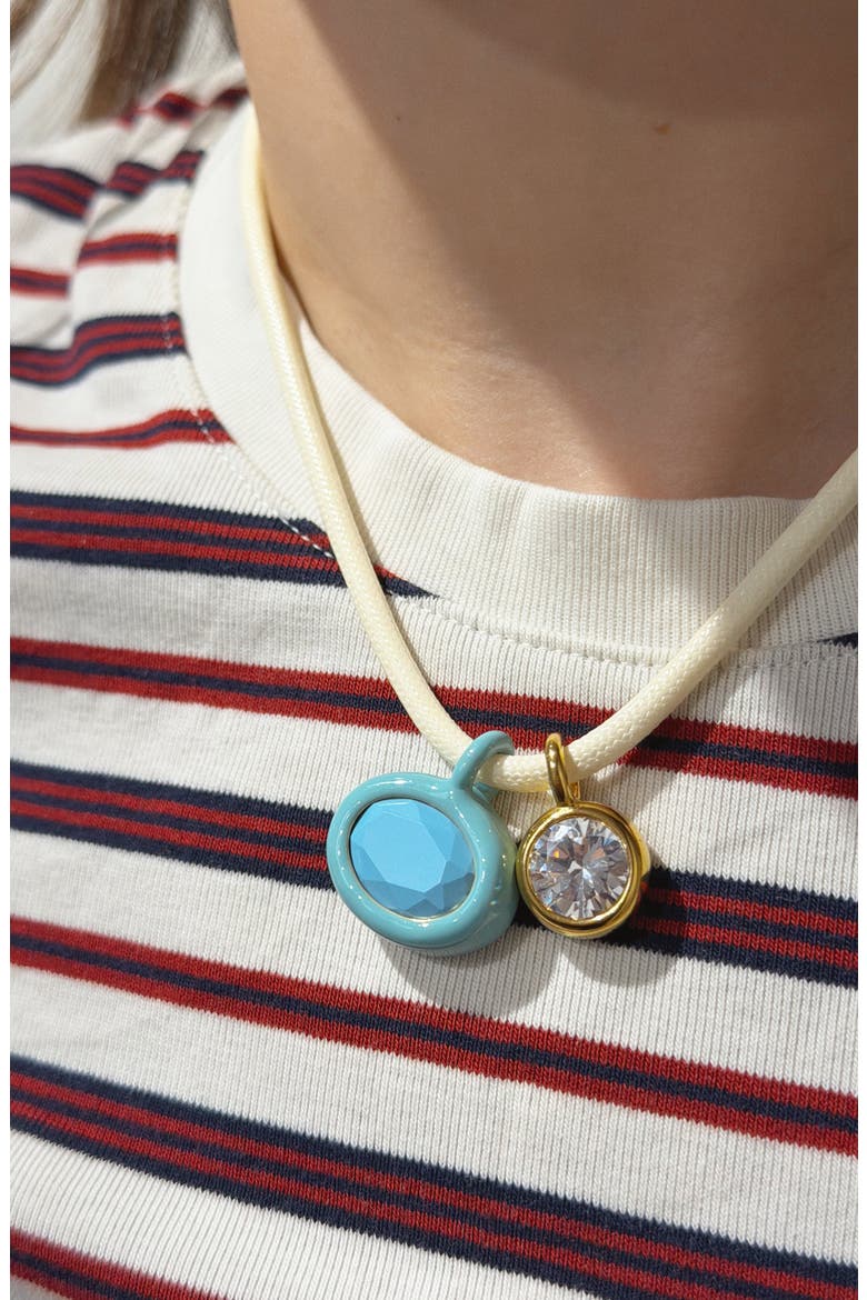 The Cord Necklace, Alternate, color, Oat