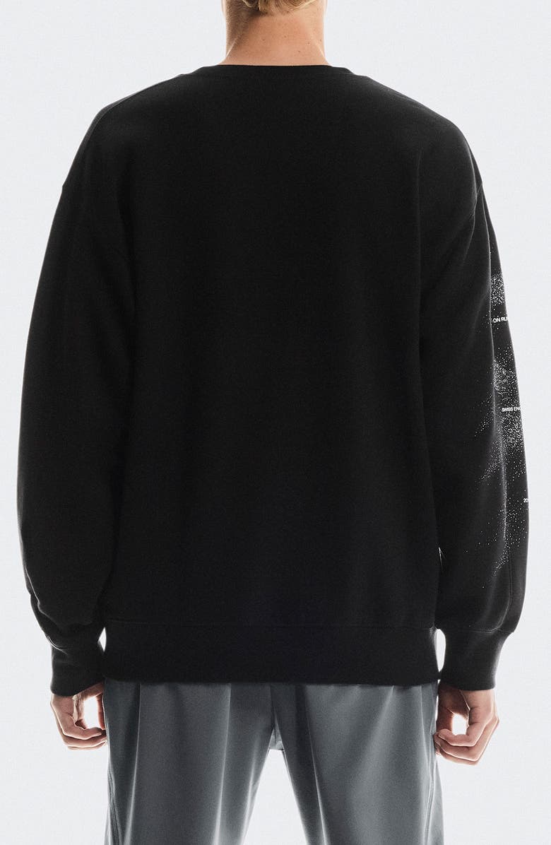 On Club Crewneck Cotton Blend Sweatshirt, Alternate, color, Black/ Olive