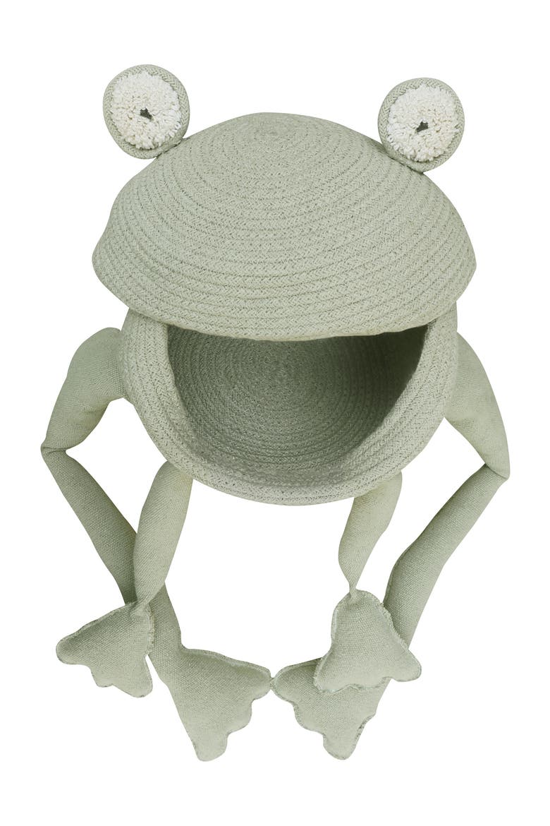 Fred the Frog Basket, Alternate, color, OLIVE