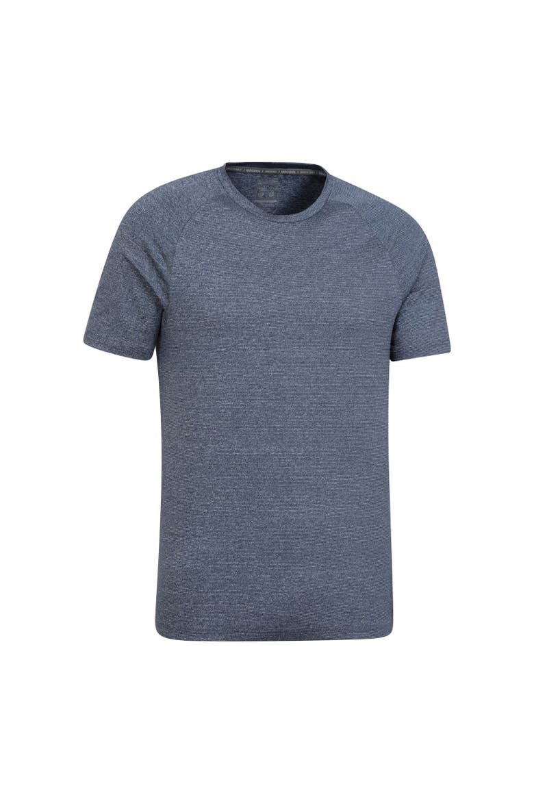 Agra Striped IsoCool T-Shirt, Alternate, color, Navy