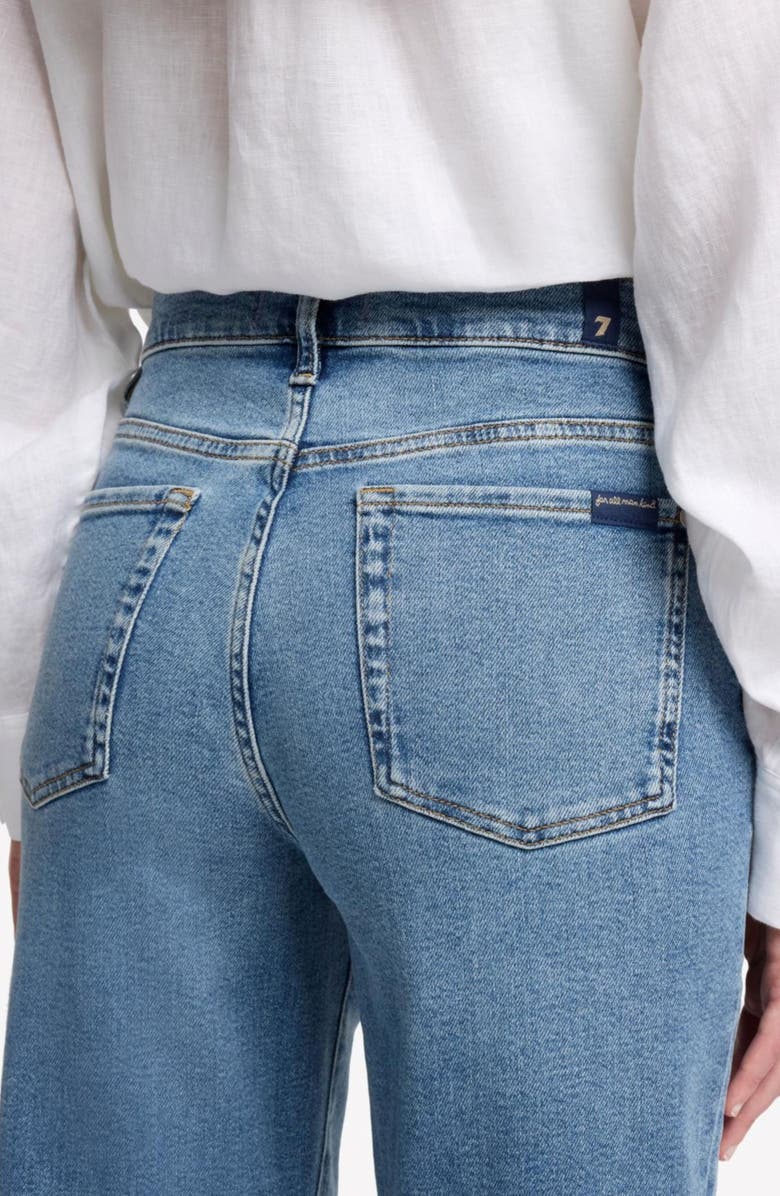 7 For All Mankind Alexa High Waist Straight Leg Jeans, Alternate, color, High Timee