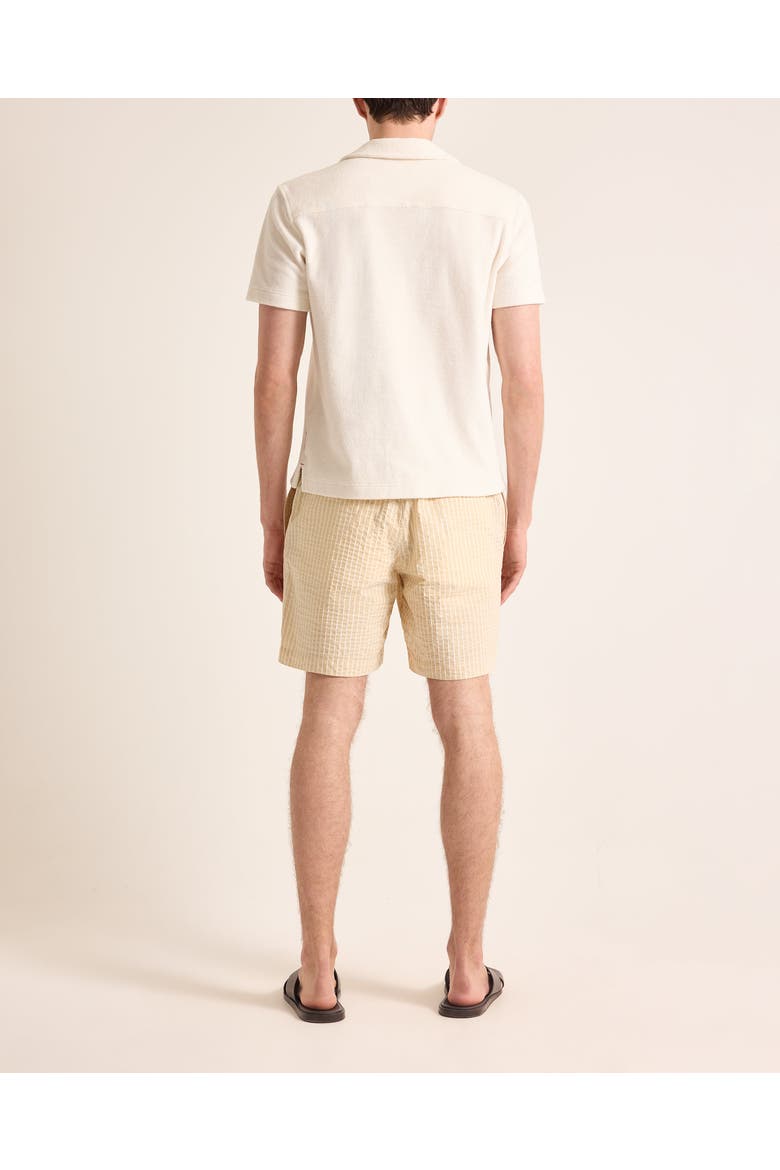 Sonoran Seersucker Relaxed Fit Seersucker Stripe Shorts, Alternate, color, BISCUIT/LATTE STRIPE