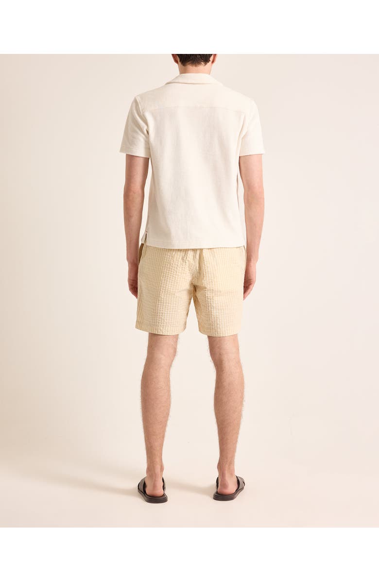 Orlebar Brown Sonoran Seersucker Relaxed Fit Seersucker Stripe Shorts, Alternate, color, Biscuit/Latte Stripe