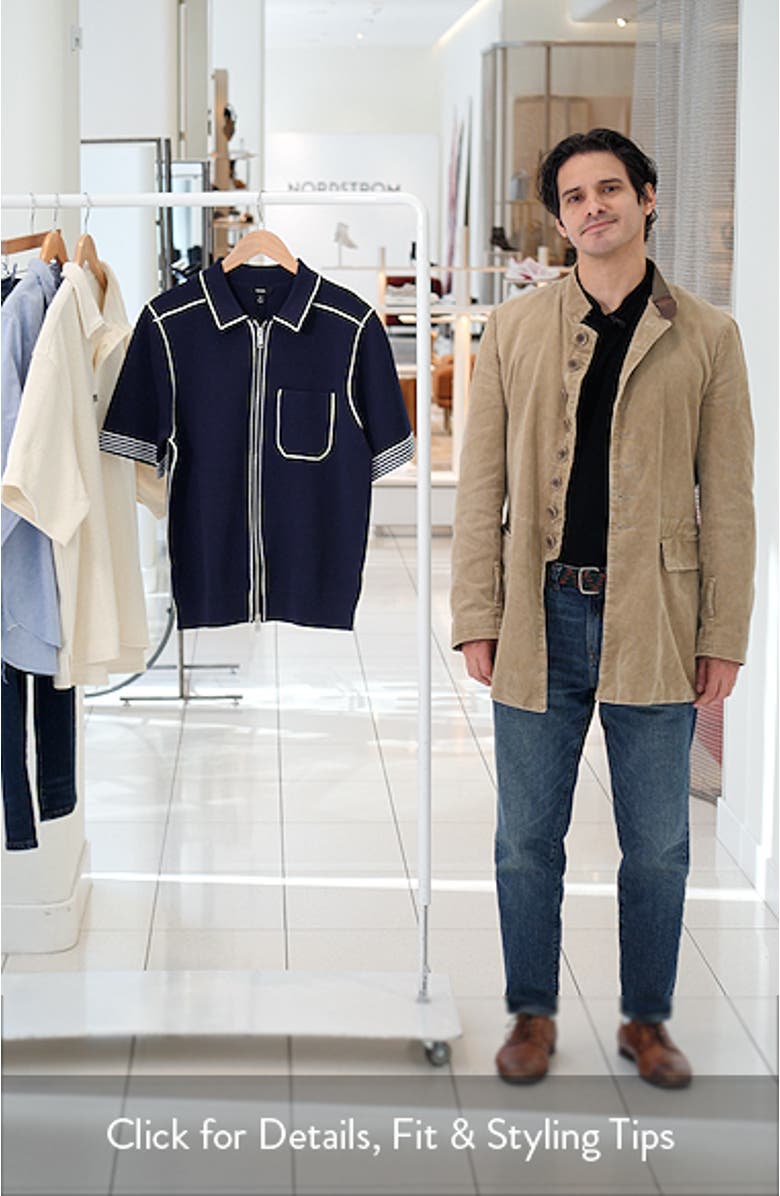 Blake Piped Zip Shirt, sales video thumbnail