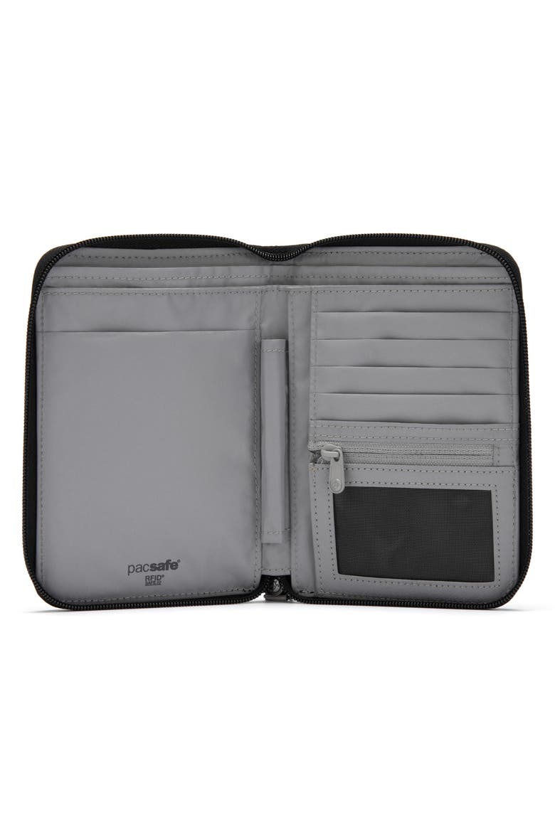 RFIDsafe Compact Travel Organizer, Alternate, color, Jet Black