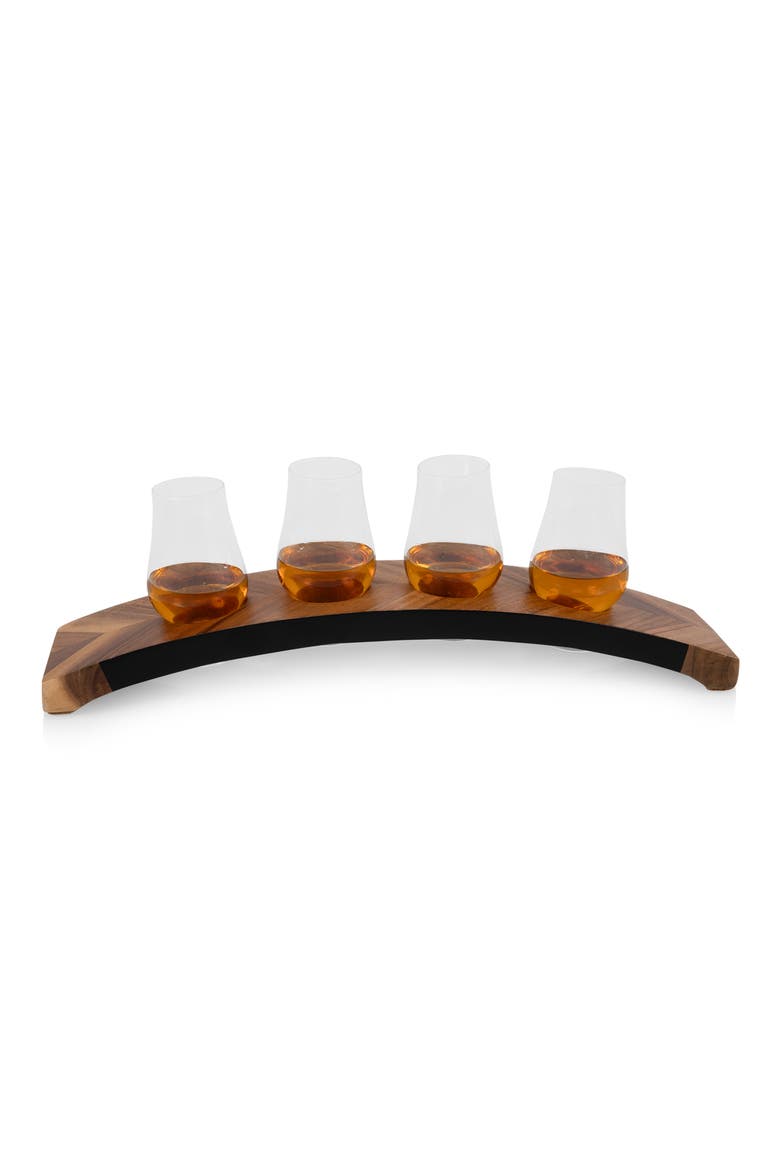 Lowlands Whiskey Flight Glencairn® Glass Tasting Set, Alternate, color, BROWN