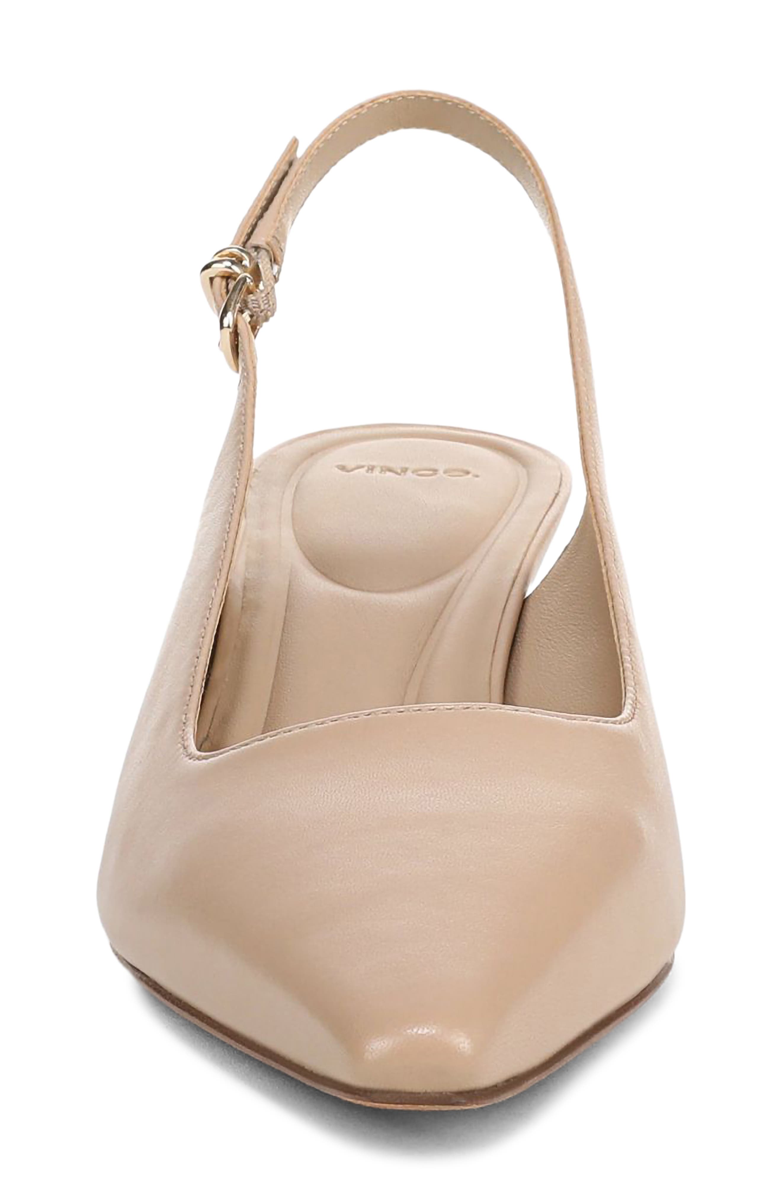Sabra Slingback Kitten Heel Pump, Alternate, color, WARM ALMOND