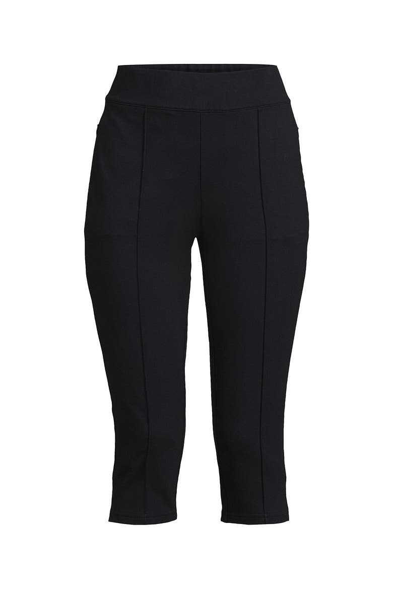Starfish High Rise Pintuck Capri Pants, Alternate, color, Black