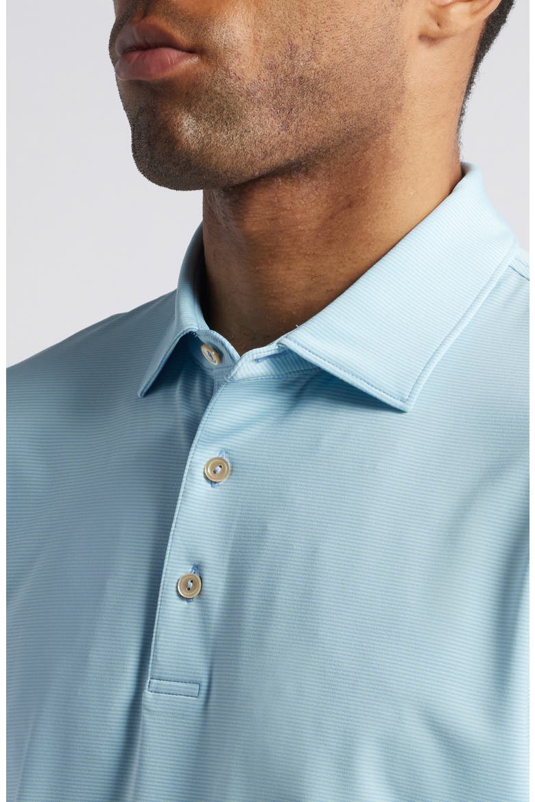 Jubilee Microstripe Performance Jersey Polo, Alternate, color, COTTAGE BLUE