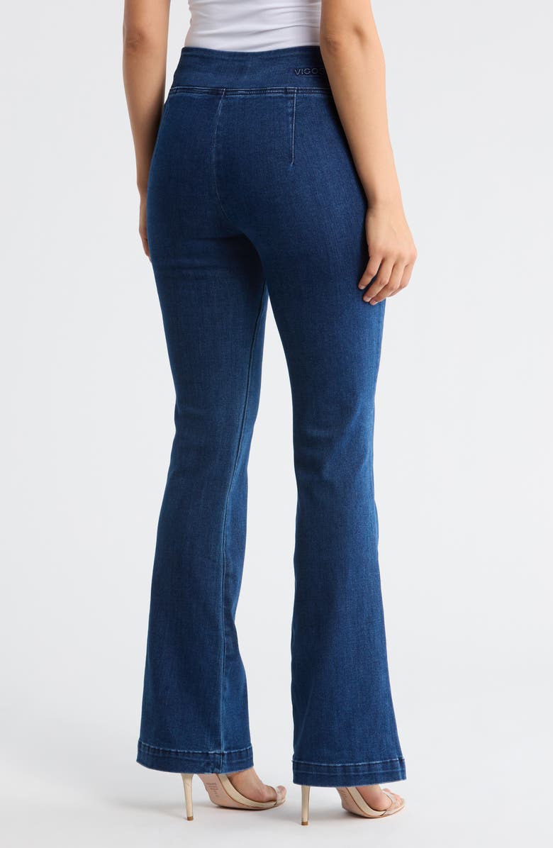 Vigoss High Waist Bootcut Pull-On Jeans, Alternate, color, Dark Wash