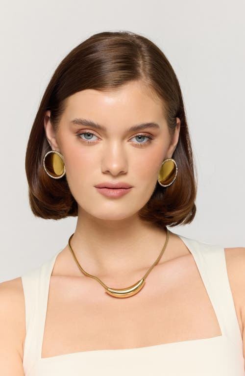 Macrae & Co . Tube Pendant Necklace In Gold