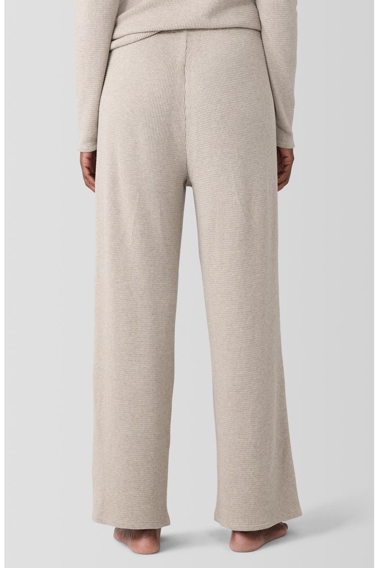Organic Cotton Waffle Knit Straight Ankle Pants, Alternate, color, WHEAT