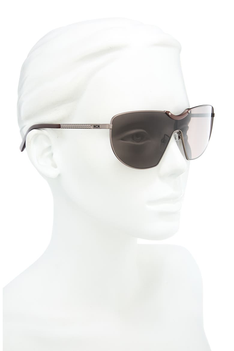 00mm Shield Sunglasses, Alternate, color, MATTE DARK BRONZE / BROWN