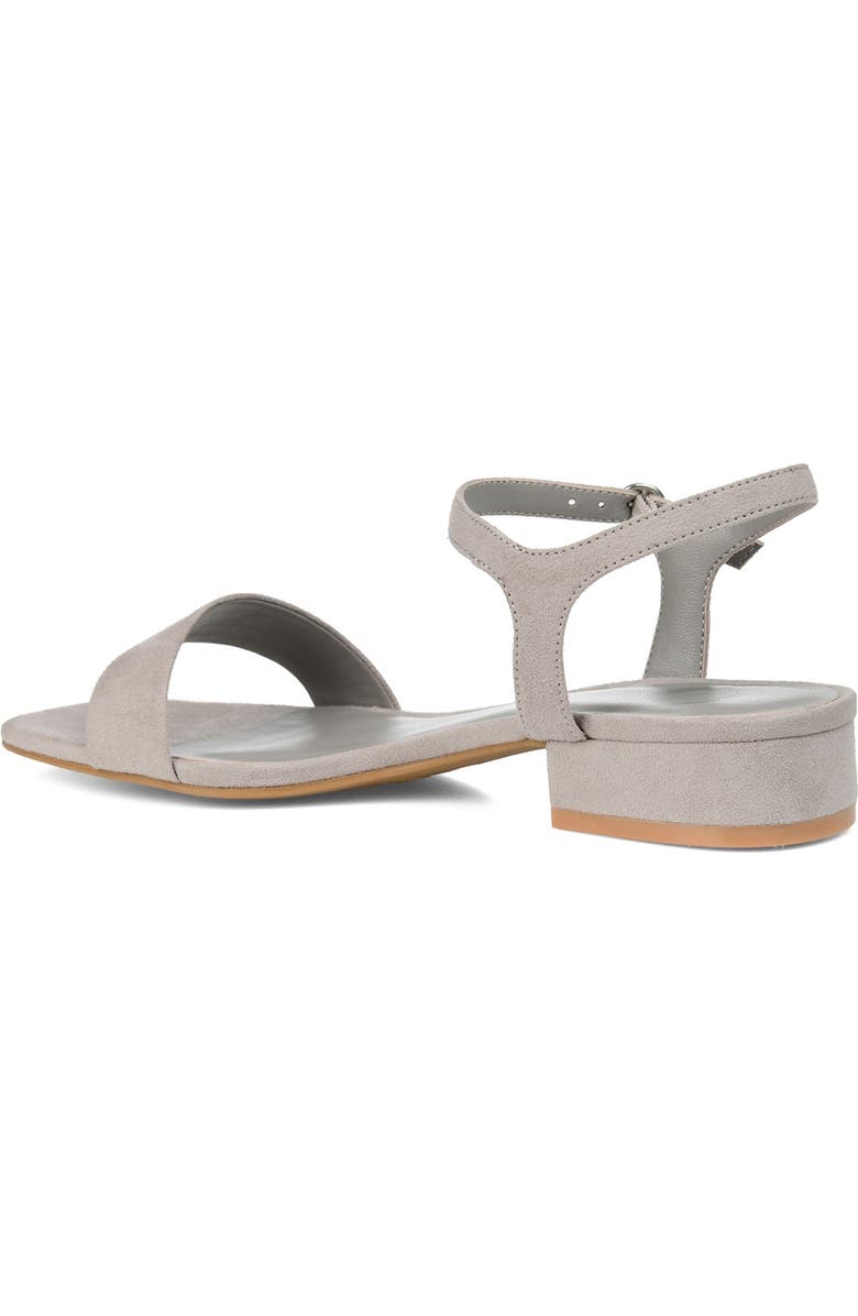 Journee Collection JOURNEE Beyla Open Toe Sandal, Alternate, color, Grey