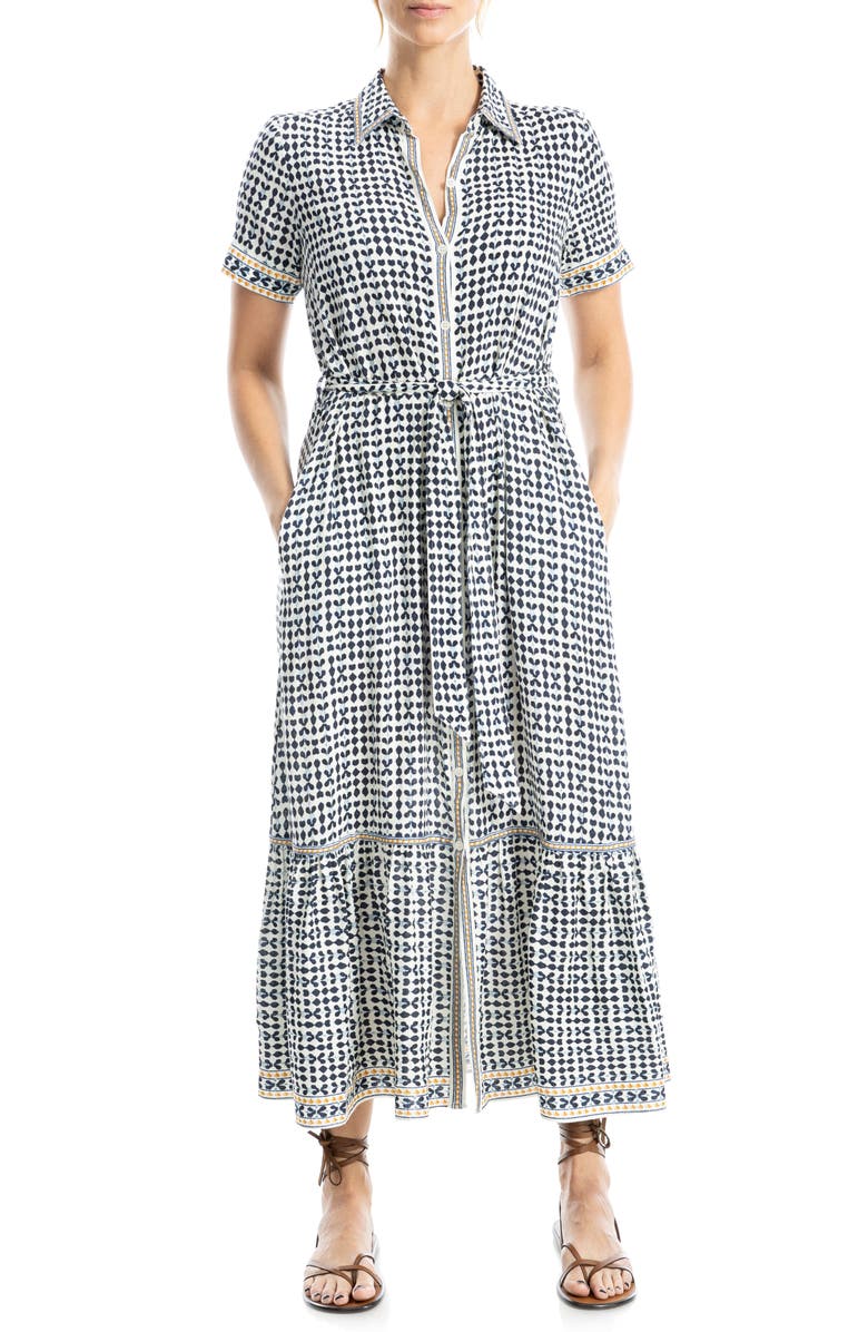 MAX STUDIO Short Sleeve Shirtdress, Alternate, color,