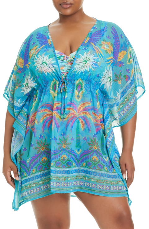Semisheer Cover-Up Caftan (Plus)