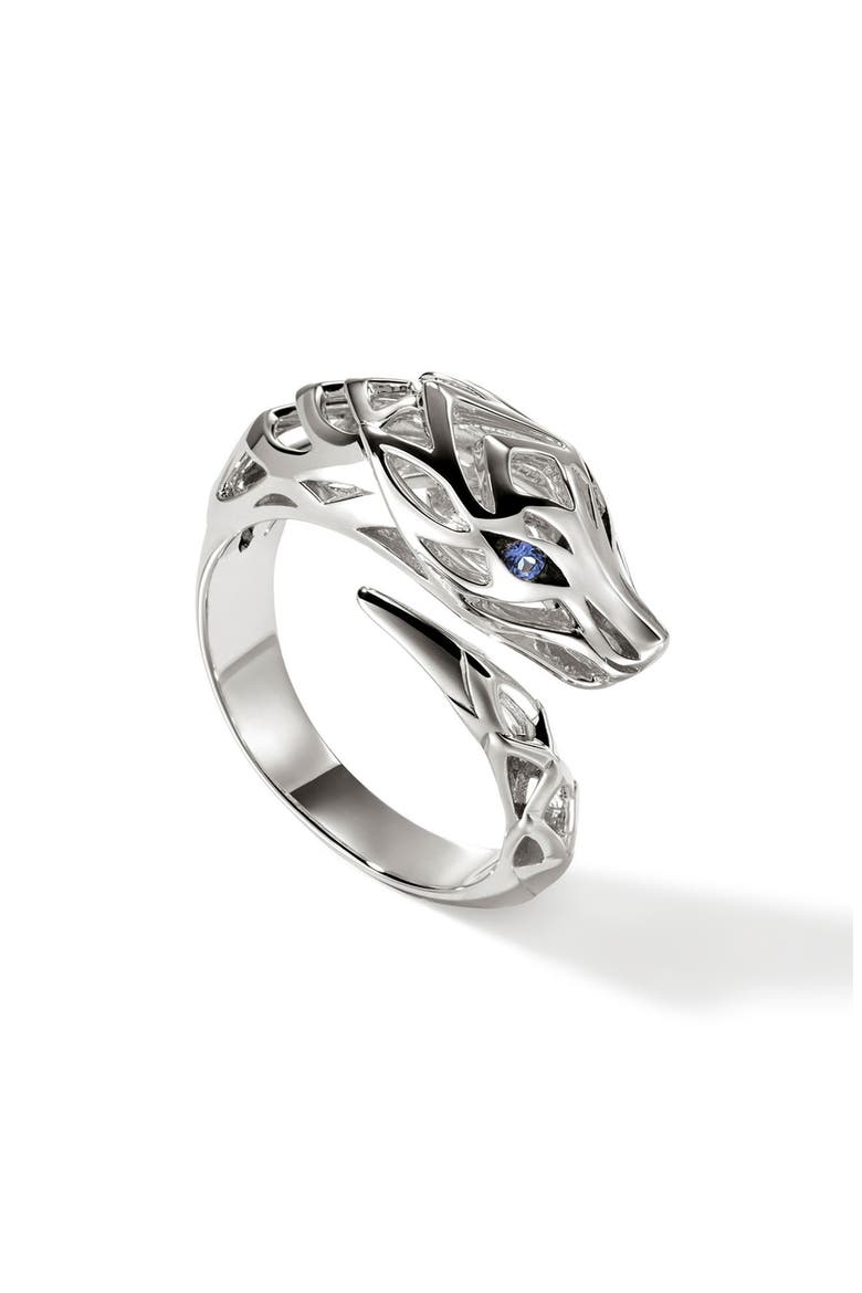 Naga Bypass Ring, Main, color, SILVER