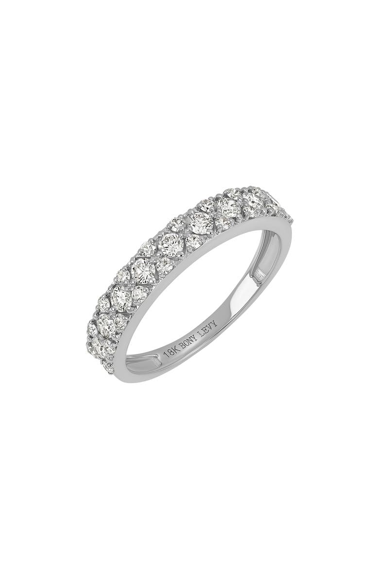 Audrey Pavé Diamond Ring (Nordstrom Exclusive), Main, color, 18KW