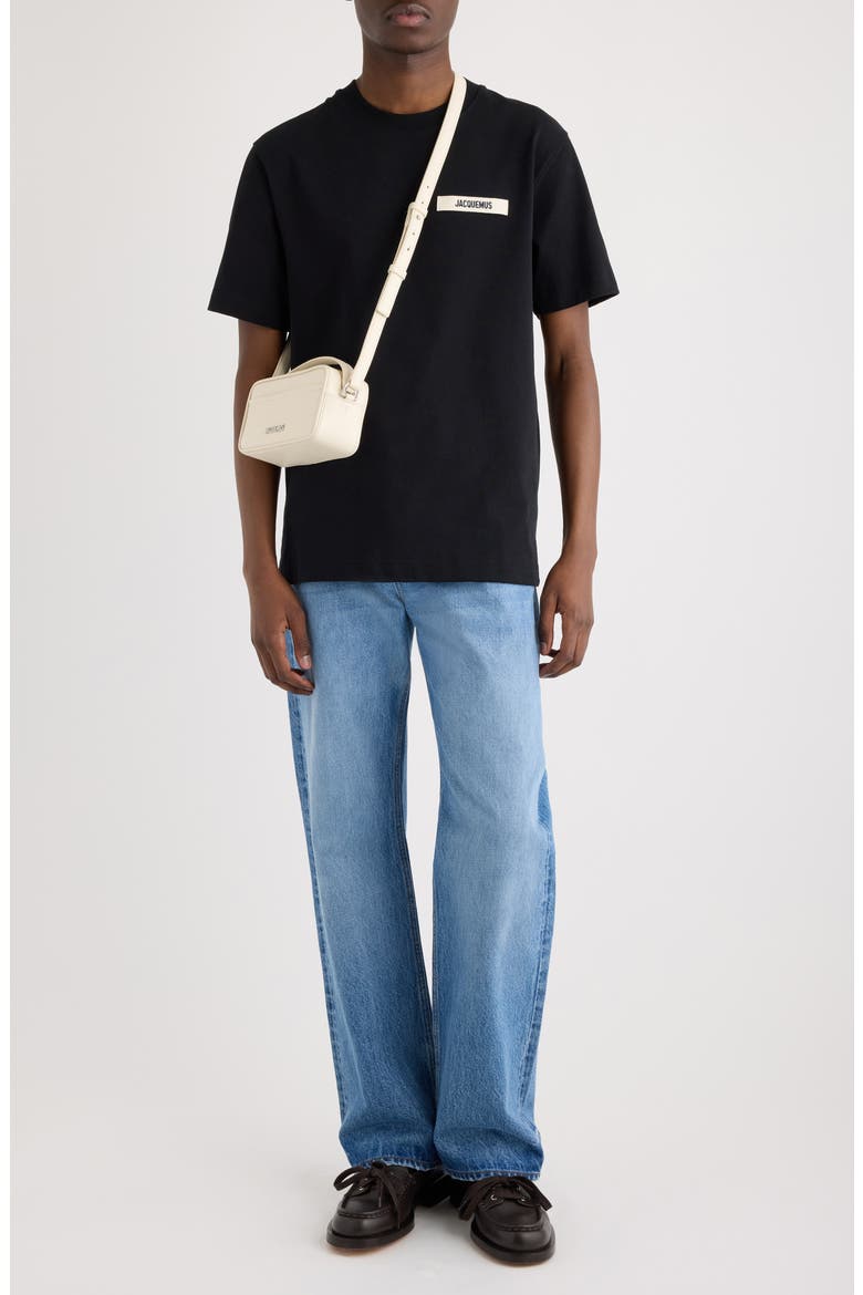 Le de-Nîmes Droit Straight Leg Jeans, Alternate, color, BLUE/ TABAC