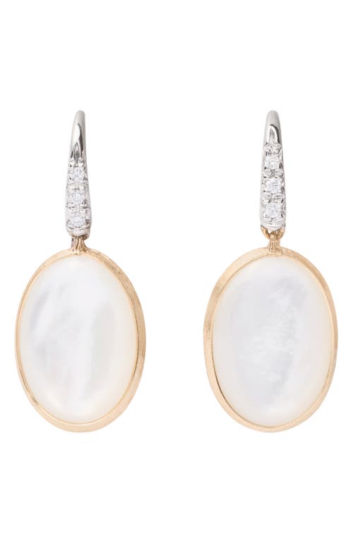 Marco Bicego Siviglia 18K Yellow Gold Diamond & Mother-of-Pearl Earrings 