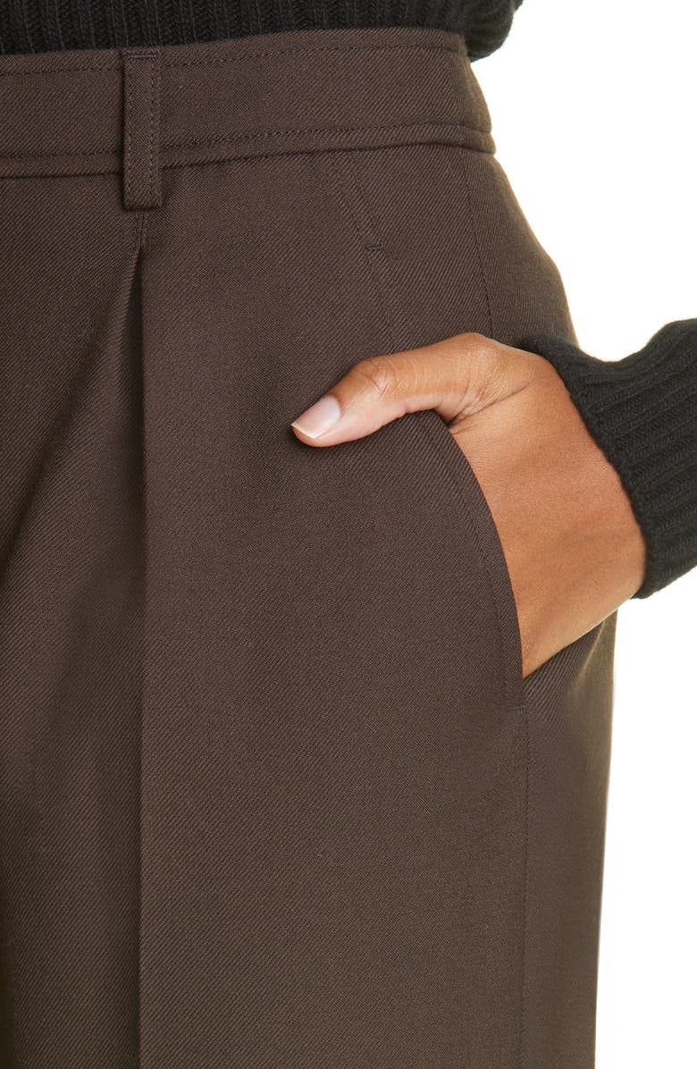 Saint Laurent Wool Gabardine Bermuda Shorts, Alternate, color,