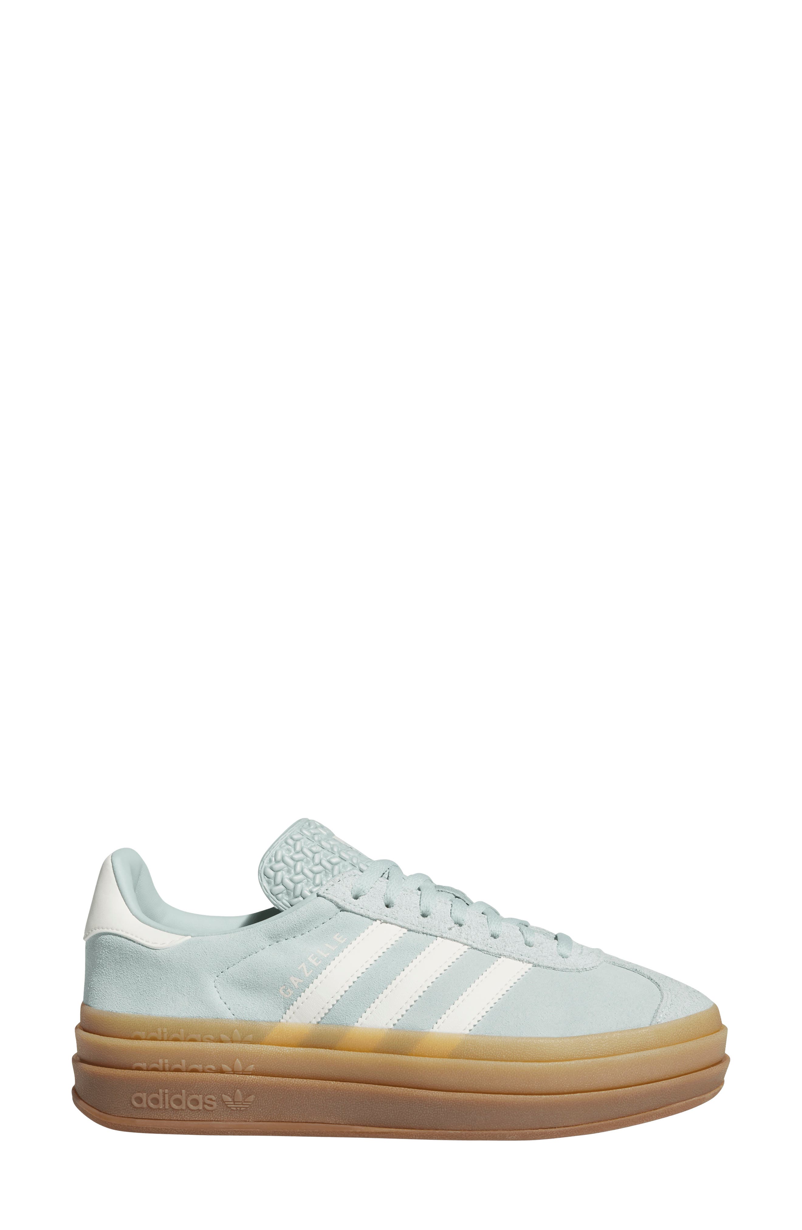 Gazelle Bold Platform Sneaker, Alternate, color, ASH GREEN/ OFF WHITE/ GUM