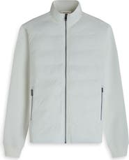 Bugatchi Soft Touch Quilted Zip-Up Bomber Jacket