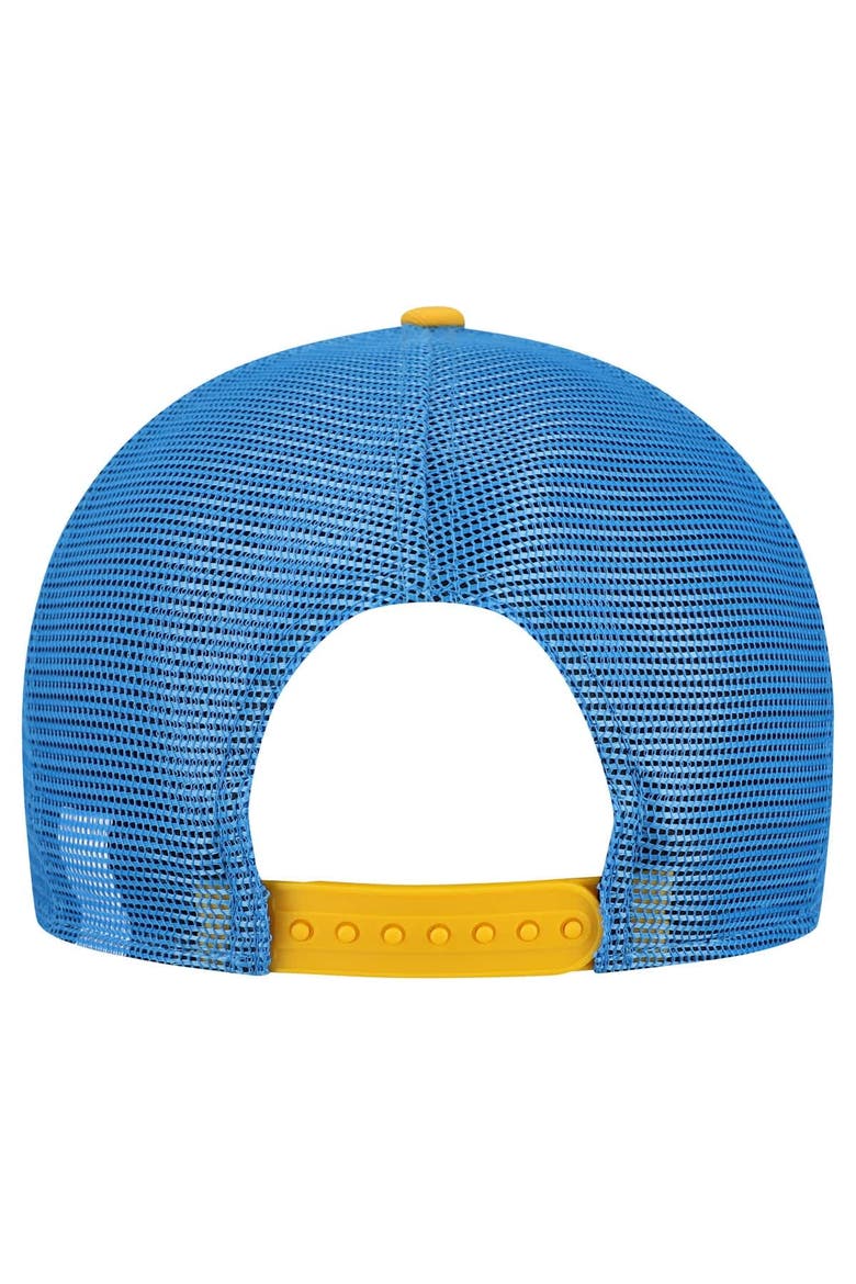 Men's New Era  Cream/Powder Blue Los Angeles Chargers Banner A-Frame 9FIFTY Snapback Hat, Alternate, color, Cream