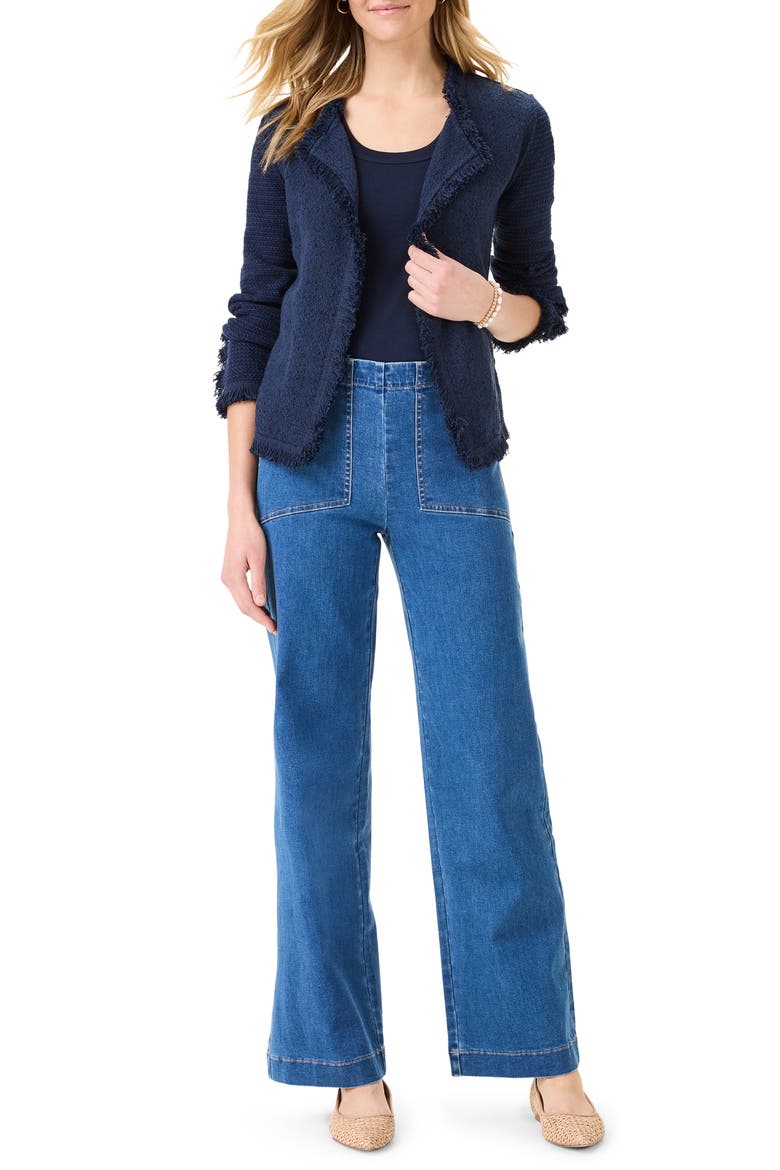All Day Wide Leg Jeans, Alternate, color, ATLANTIC