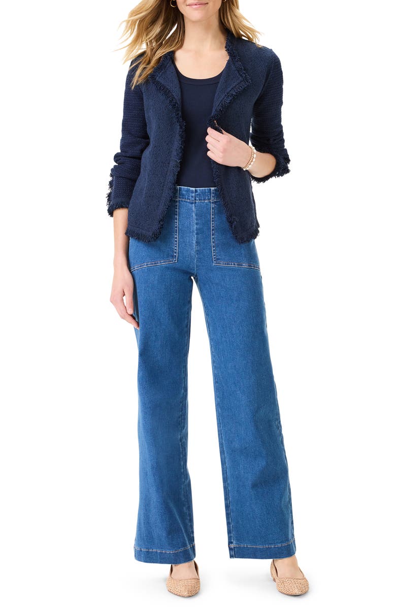 NIC+ZOE All Day Wide Leg Jeans, Alternate, color, Atlantic