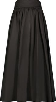 Marcella Raven Cotton Poplin Maxi Skirt