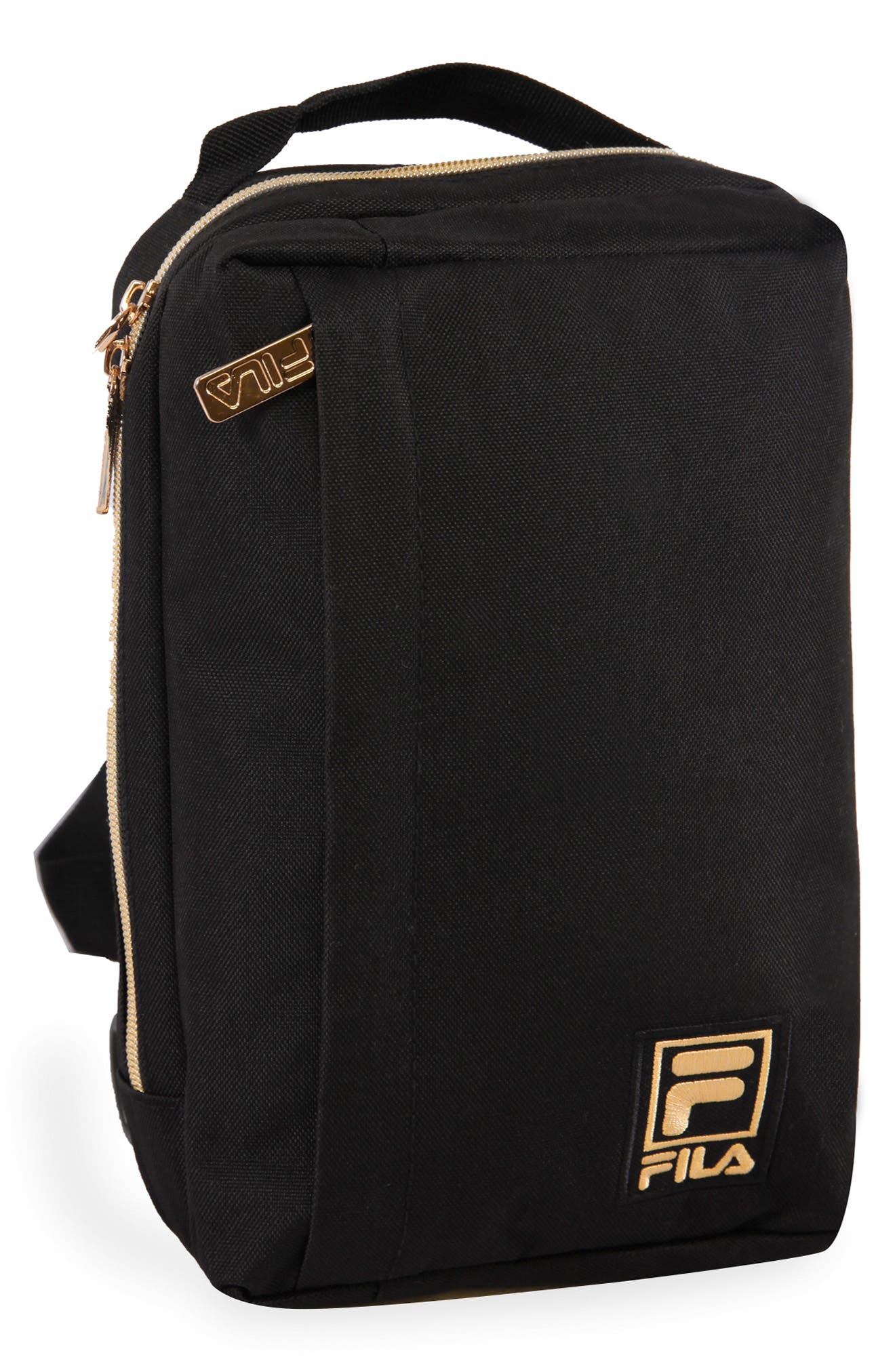 FILA Calistoga Sling Bag, Alternate, color, Black/ Gold