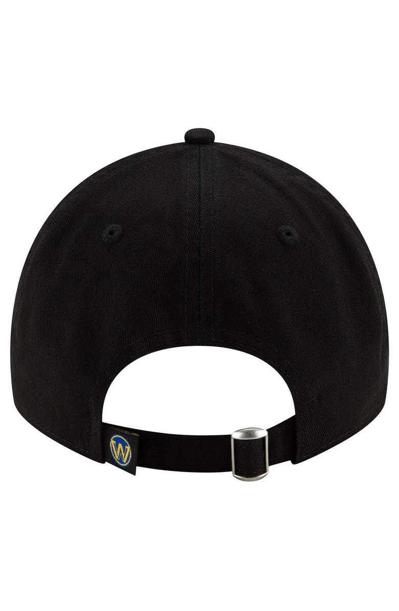 New Era Men's New Era Black Golden State Warriors Team 2.0 9TWENTY Adjustable Hat, Alternate, color,