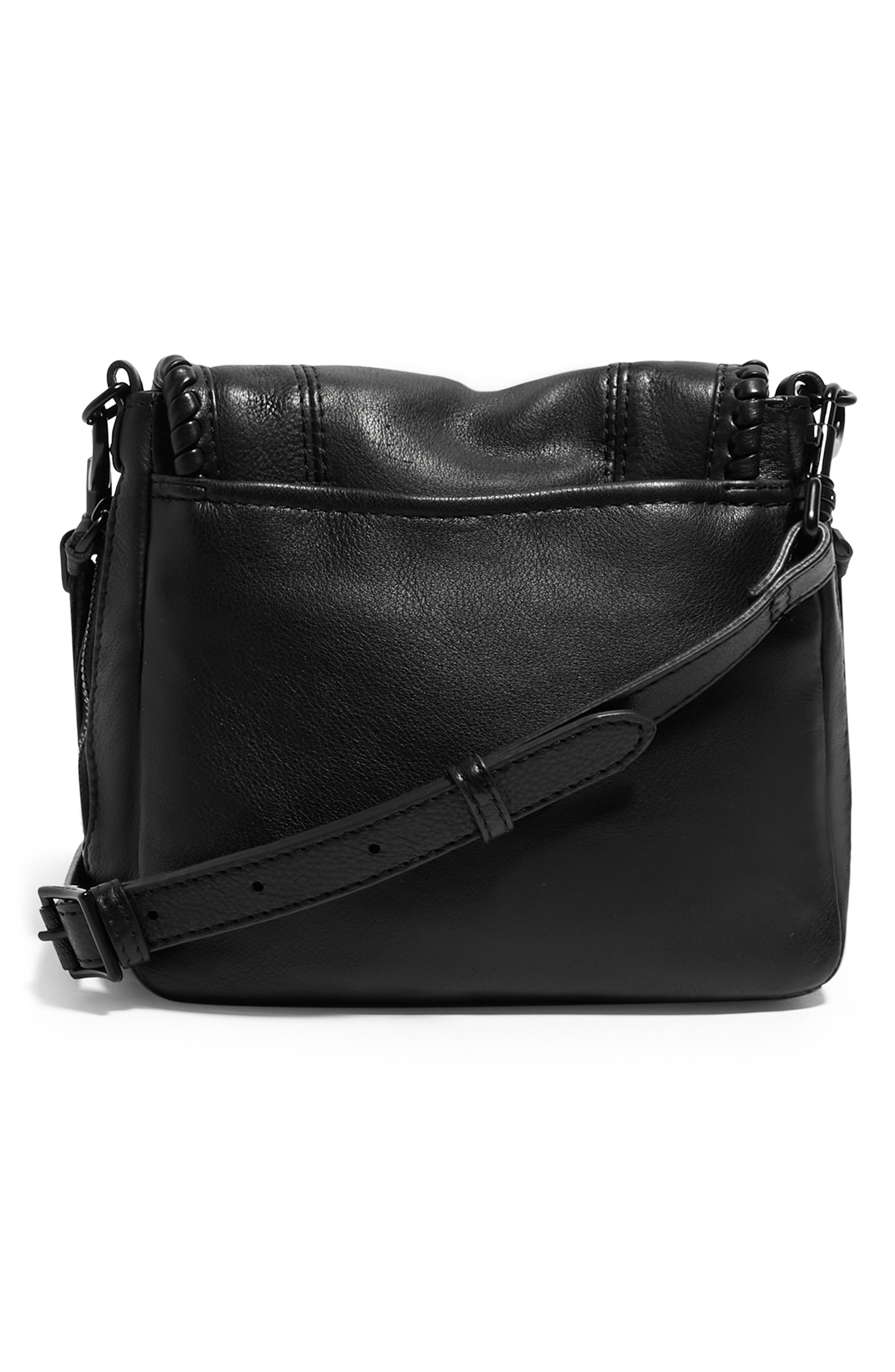 AIMEE All for Love Leather Mini Crossbody Bag, Alternate, color, Black