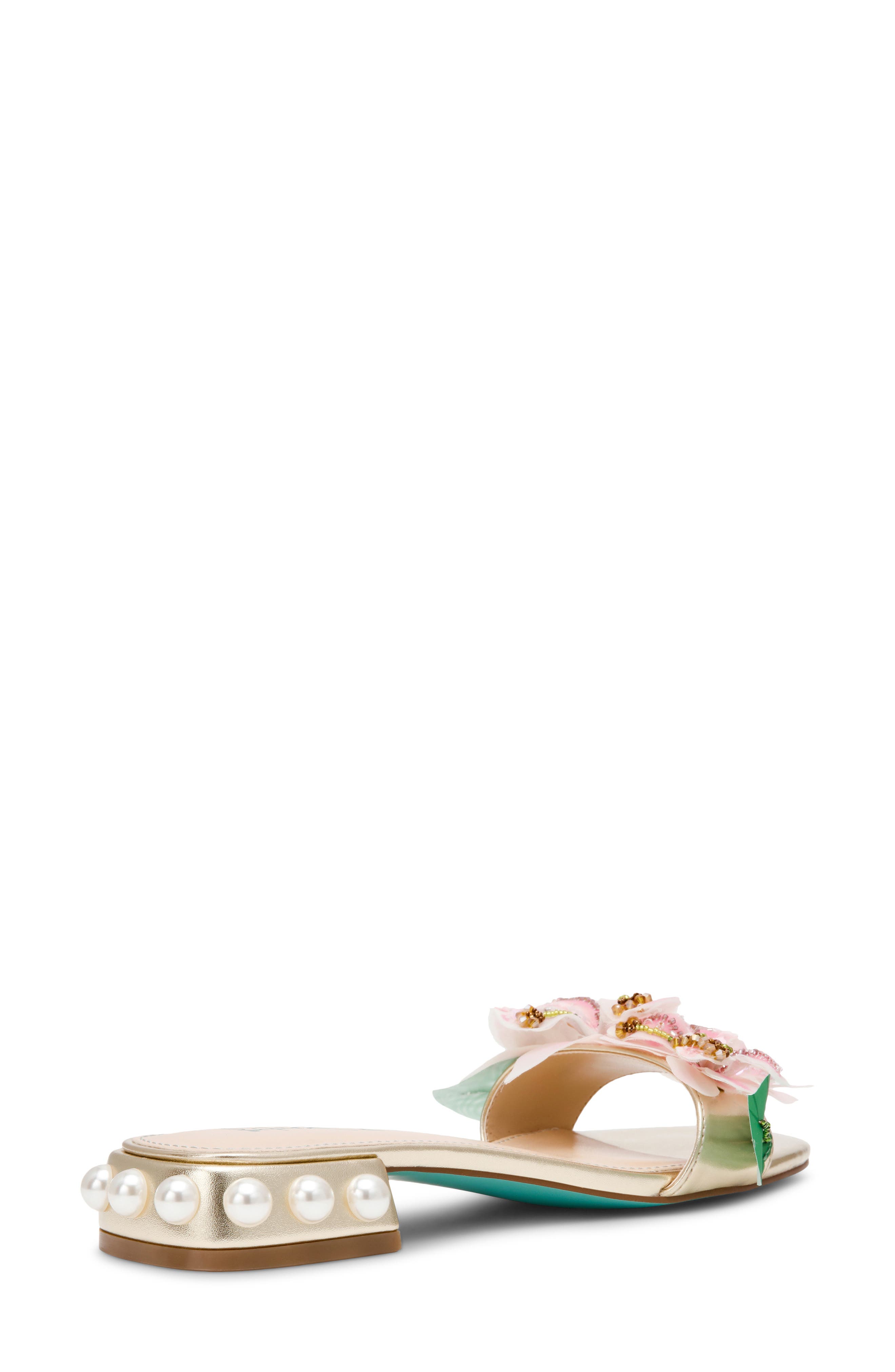 Rosia Beaded Flower Sandal - image 2