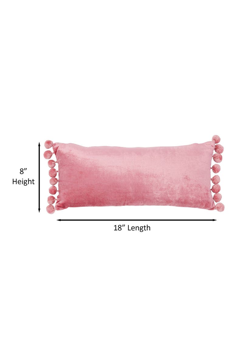 Jodhpur Tassel Oblong Pillow, Alternate, color, PINK
