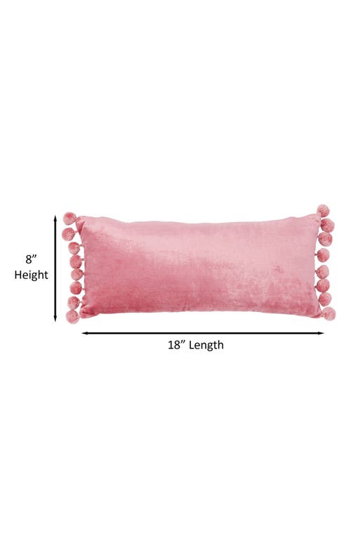 Roselli Trading Company Jodhpur Tassel Oblong Pillow In Pink