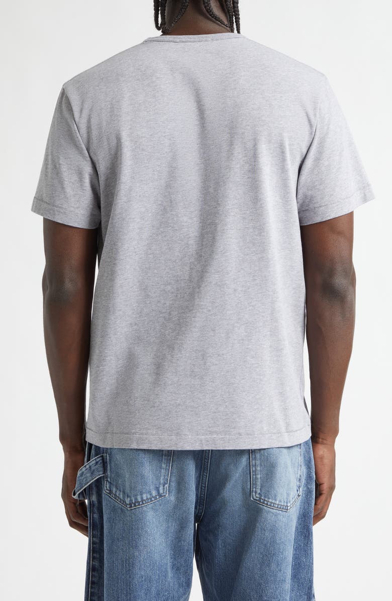 JW Anderson Embroidered Anchor Logo Cotton T-Shirt, Alternate, color, Mid Grey Melange
