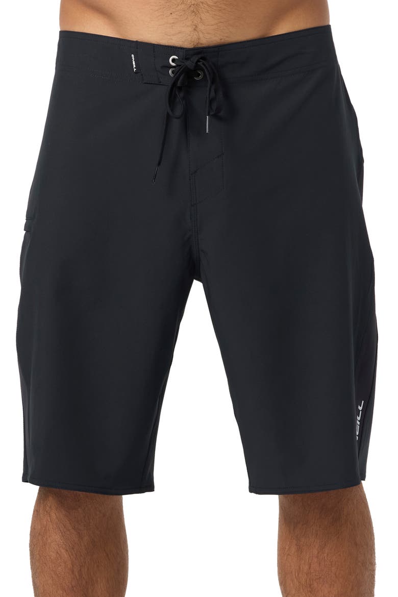 Superfreak Solid Board Shorts, Main, color, BLACK