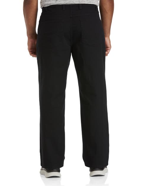 Big & Tall Black Relaxed-Fit Stretch Jeans