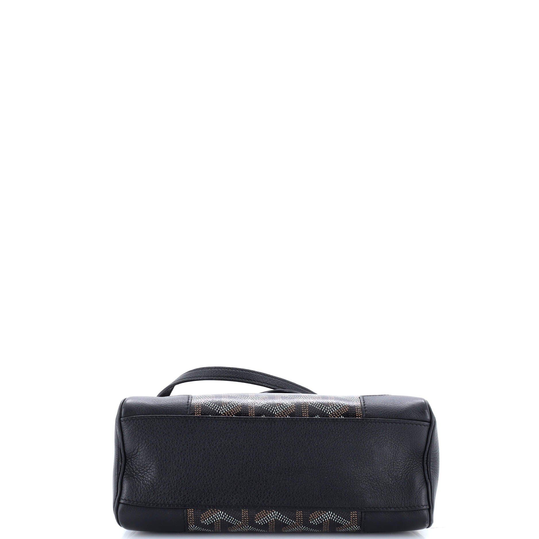 Pre-Owned Goyard Saigon Top Handle Bag Coated Canvas with Leather Mini, Alternate, color, 