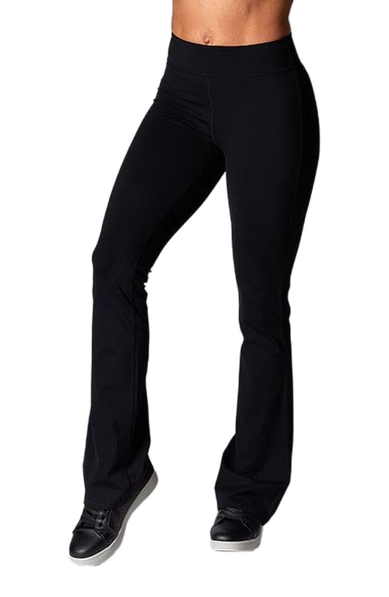 Tavi High Waisted Bootcut, Alternate, color, Ebony