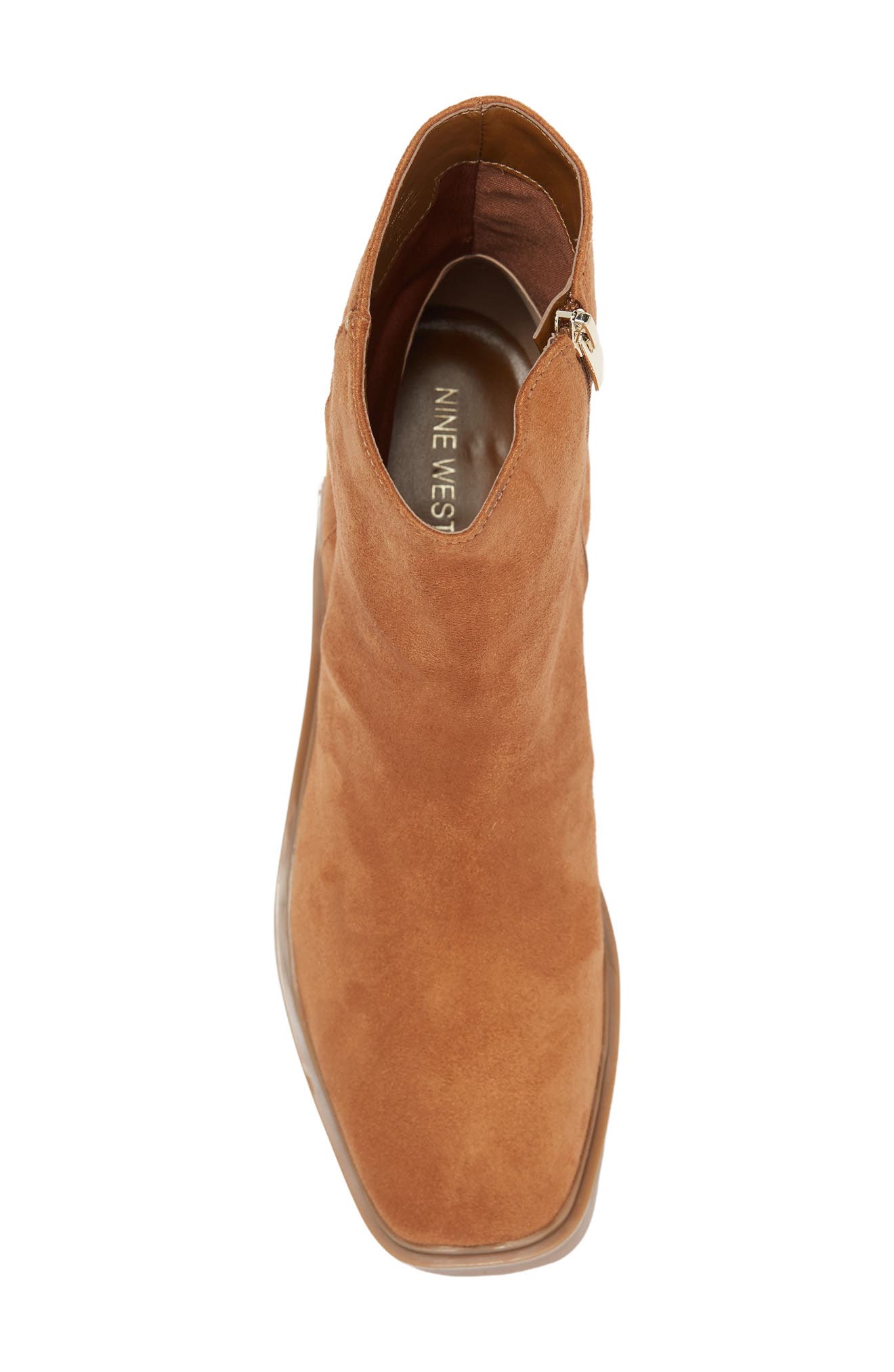 Nine West Lug Sole Block Heel Bootie, Alternate, color, 